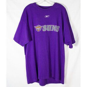 Reebok Phoenix Suns Basketball Purple Men's Short Sleeve T-Shirt XL